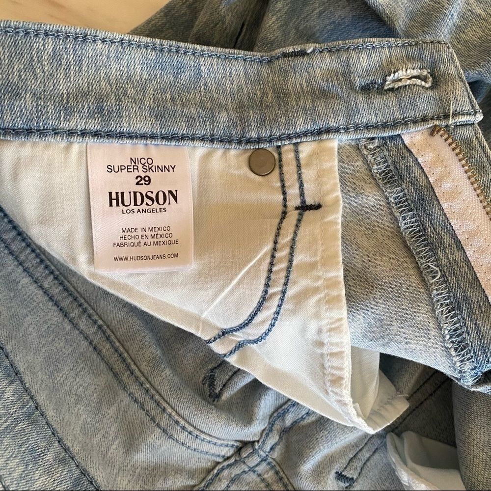 Hudson Jeans Mid-rise Nico Ankle Jeans in Blue Vapor Wash NWT 29 - Picture 9 of 11